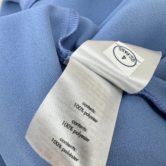 WeWoreWhat Cowl Midi Slip Dress Satin Charmeuse Slate Blue Revolve NWT. - Picture 13 of 13